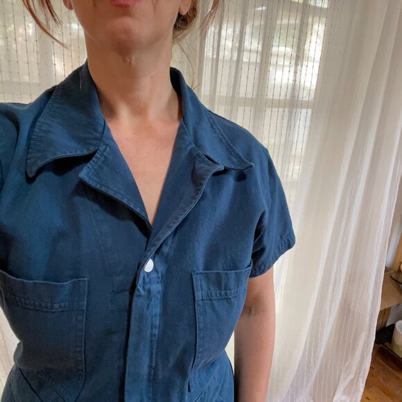 Big Bud Press Short Sleeve Jumpsuit - Like New!! Lagoon Size M petite - Picture 6 of 6